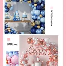Party Decoration Balloon Sets For Anniversary, Birthday, Wedding, Baby Shower, Theme Party, Graduation, Bachelorette Party, Etc. - Multicolor - View 1
