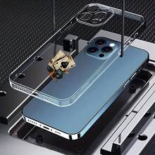 Carcasa de teléfono móvil transparente de moda,Cubierta de teléfono transparente para iPhone con diseño de calavera y cartas de juego color gris claro ideal para uso diario y protección estética Para teléfonos Galaxy de Apple - transparente - Ver 4