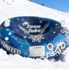 Inflatable Snow Tube, Inflatable Snow Skiing Sledge, Towable Water Skiing Circle