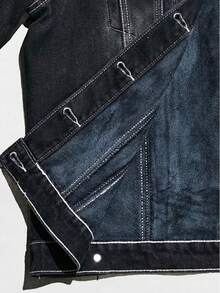 Nova Coleção de Outono/Inverno: Jaqueta de Cowboy Preta para Mulheres, Estilo Vintage Americano, Lavagem à Água, Versátil, Solta e de Veludo