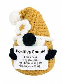 1 件可爱手工针织趣味钩针挂饰玩偶装饰带卡片、盆栽、卧室、办公室、客厅、家居、景观、汽车装饰、窗户装饰、家居装饰、毛绒玩具、积极土豆、针织填充动物、钩针毛绒礼物