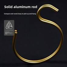 3 Stücke Moderne Stil Gold Aluminium Wandmontierte Hutaufhänger - 3 Fach Aufbewahrungsbox zum Platzsparen, schlankes Design zum Aufbewahren von Kappen, Hüten, Taschen - Robuster Metall Kleiderschrank und Schlafzimmer Aufbewahrungsregal, elegantes Design Hutaufhänger Aufbewahrungsbox