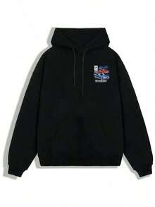 Shelby Mustang Classic Cars ,Hoodie,Men's Double-Sided Printed Casual And Comfortable Hoodie, Casual And Versatile Coat In Autumn And Winter(1 PC)Loose And Comfortableoversized Hoodie, Sweatshirt 2025 - 黑色 - 查看 4