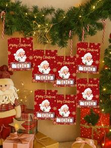 6 piezas Ideas de regalo de Navidad Portamonedas de regalo, Diseño de Papá Noel, Regalos en efectivo de Navidad, Rellenos de calcetín de Navidad, Sobres de Navidad, Embalaje de regalo de Navidad, Bolsas rojas de Navidad, Rellenos de bolsas de Navidad, Tarjetas de Navidad, Feliz Navidad, Decoraciones navideñas para el hogar, Decoraciones de árbol de Navidad, Adornos navideños, Nochebuena, Navidad, Decoración de Año Nuevo 2026