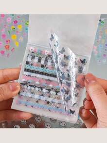 1000pcs Cute Mini Decorative Stickers, Korean Style, Adorable For Notebooks, Nail Art, Phone Sticker Books, Candy Water Drop Stickers - Multicolor - View 4