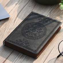 Cuaderno de notas vintage de cuero, 280 páginas, cuaderno de notas forrado con cubierta blanda de cuero para mujeres y hombres, cuadernos de notas para escribir, viajar, negocios, oficina - Negro - Ver 10