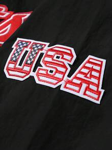 Áo nỉ nam DIYIE, áo nỉ cổ chữ V thêu, áo nỉ phong cách Y2K, áo nỉ thể thao sinh viên, áo nỉ thoải mái cho người đi làm. - màu đen - Xem 5