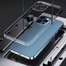 Carcasa de teléfono móvil transparente de moda,Cubierta de teléfono transparente con diseño de palmera y texto en gris para iPhone 14 Pro Max estilo minimalista ideal para uso diario y viajes Para teléfonos Galaxy de Apple - transparente - Ver 4