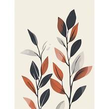 1 件/3 件墙面艺术海报现代简约植物适用于住宅和宿舍墙壁、客厅和酒吧装饰、餐厅或浴室、房间装饰、无框高品质、室内/室外油画艺术、无框/有框油画艺术无框 - 彩色 - 查看 20