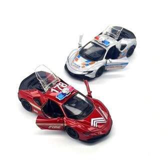Alloy SF90 Car Model Toy, Children's Toy Racing Car, Car Decoration, Gift For Doll Machine, Gashapon, Suitable For 3-12 Years Old, Mother's Day, Festival, Children's Day, Thanksgiving, Halloween, Christmas Gifts