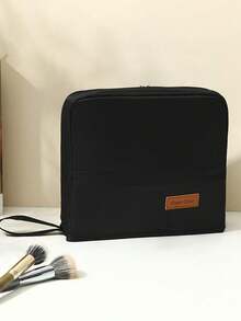 垂直化妆包化妆包，便携式储物包，带隔层的便携式立式化妆包，大容量多功能洗漱用品和文具收纳包，大容量便携式护肤包旅行必备包，适合学校假期返校用品的女士旅行包