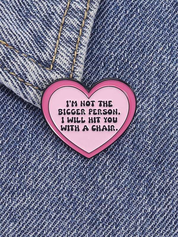 1pc Pink Romantic Love Enamel Needle Cartoon Romantic Brooch Jewelry Clothes Backpack Accessories Jewelry Gifts For Friends