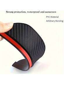 1pair/2pcs Car Rain Shield For Rearview Mirror & Window, Anti-Rain & Sunshade, Universal Fit - Black - View 9