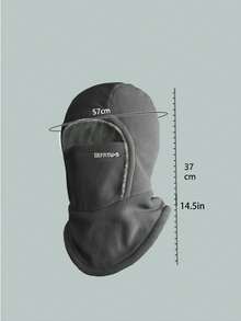 1 szt. Czapka unisex z daszkiem, ciepła czapka, zimowy komin dla mężczyzn i kobiet, wiatroszczelny i ocieplany komin do użytku na zewnątrz, jednolity kolor, nadaje się do sportów zimowych, biegania, jazdy na nartach, prac na świeżym powietrzu, unisex