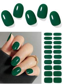 Adesivos de gel semi-curados para unhas (cor sólida) - Adequados para qualquer cabine de luz UV/LED, adesivos de gel com qualidade profissional, de longa duração e resistentes, fáceis de aplicar e remover, ideais para presentear e para unhas decoradas em festas de aniversário. - Multicolorido - Ver 19