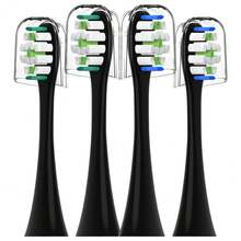 Replacement Toothbrush Heads For  Sonicare - 8 Pack Soft Gentle Bristles Compatible With Most Sonicare Click-On Electric Toothbrushes (Black){Inchcolor_nameinch:Inch8pBlackinch} - 8p黑色 - 查看 1