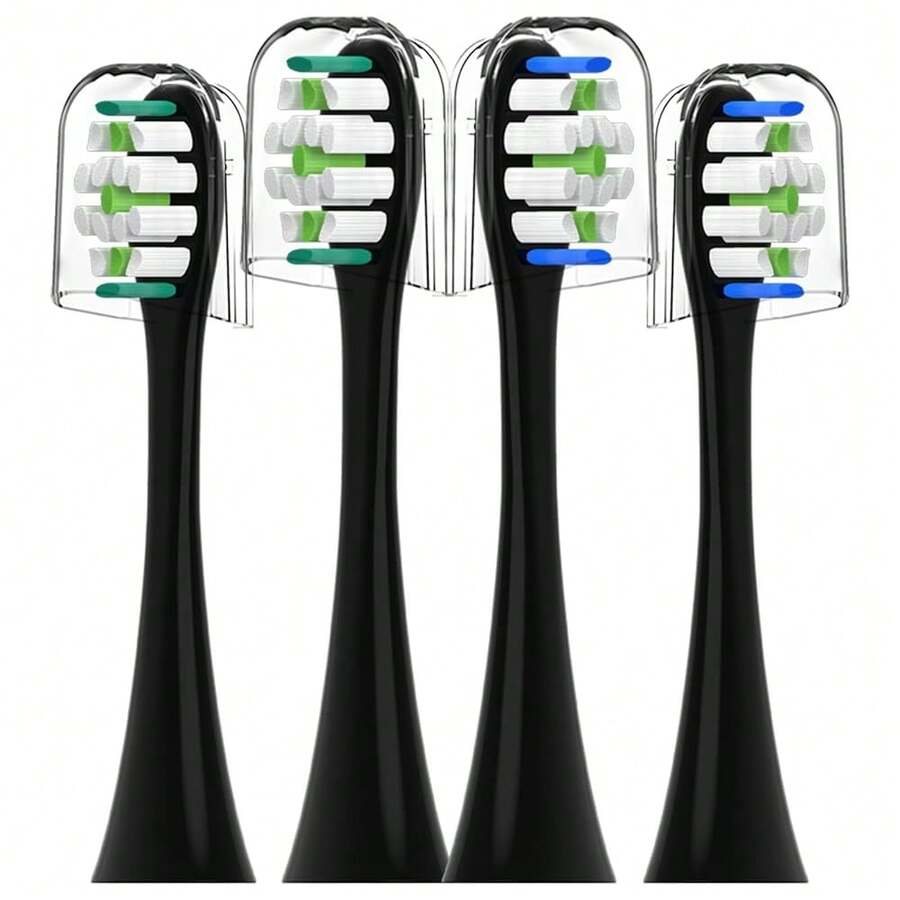 Replacement Toothbrush Heads For Sonicare - 8 Pack Soft Gentle Bristles Compatible With Most Sonicare Click-On Electric Toothbrushes (Black){Inchcolor_nameinch:Inch8pBlackinch} - 8p黑色 - 查看 1