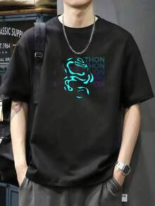Retro Ball Python Snake T-Shirt - Black - View 7