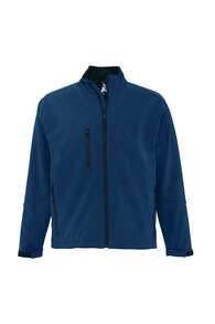THEGEWA Men's 340gsm Softshell Thermal Jacket With Fleece Lining, Functional Design And Full Zip, 11 Colors Available, Perfect For Outdoor Use And Customization - Available S To 3XL - MARNAULA - Navy Blue - View 7