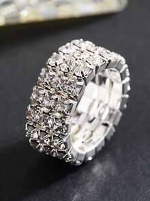 Zestaw 5-częściowy: torebka damska na imprezę z kryształkami, kopertówka, bransoletka, kolczyki, naszyjnik i pierścionek