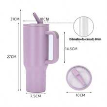 Car  Bottle, Leak-Proof, Retractable Spout, Keeps Drinks Hot/Cold - Orange - View 8