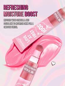 MISSLYN 1入 Love At First Boost 液體腮紅，可疊加顯色，輕盈順滑，附海綿刷頭液體頰彩，水光妝效，適合日常、派對、Y2K風格，情人節禮物 - 液體腮紅04 - 查看 4