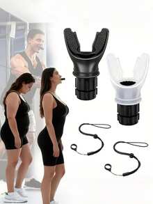 Portable Breathing Trainer,Inhale Respiratory Trainer,Compact Lung Exercise Device,Strength & Respiratory Fitness Equipment,Lung Capacity & Endurance Training Device,With Silicone Mouthpiece & Progressive Resistance System,Improved Sleep Quality,Lung Capacity,For Gym, Cycling, Running, Yoga,Athletics, Swimming, Gymnastics, Martial Arts,Boxing,Football,Outdoor Activities,Ski,Basketball Accessories,Golf Accessories,Fake Braces - Multicolor - View 2