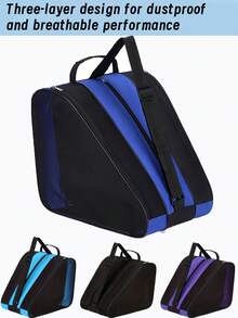 容量为 3 层的冰上滑冰包，配有重型鞋架/可调节肩带和带标志窗口，适用于直排轮滑鞋、溜冰鞋、滑冰鞋/&、& S，冰袋，适用于冰场、网球包、冷藏包、雪鞋、冷却箱、冰盒、冰罩、冷藏袋，适合作为圣诞节、新年和情人节礼物。