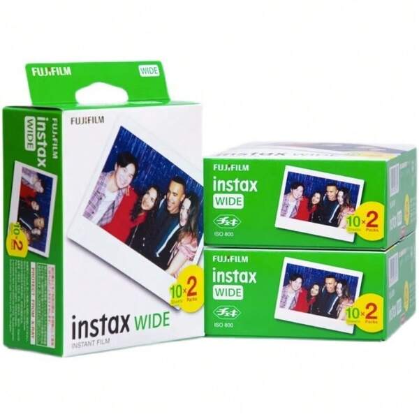 Fuji Fujifilm Instax WIDE 400 Instant Film Camera, Wide Format 20 Sheets, Official Standard Configuration