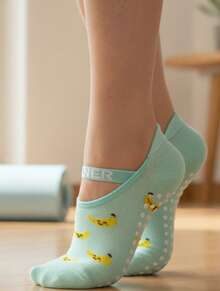 Kit With 1/3/6 Pairs Of Non-Slip Socks – Ideal For Yoga, Pilates And Workouts | Sizes 35 To 41 - Nhiều màu - Xem 8