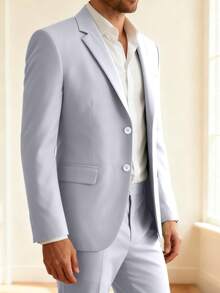 HALLOWEEN Men Suits New Autumn Collection Traje De Hombre Elegante Men's 2 Piece Suits White Classic Fit 2 Buttons Men Suits Tuxedo Jacket Blazer For Wedding Business Dinner Prom Concert Graduation Season Size XS-3XL