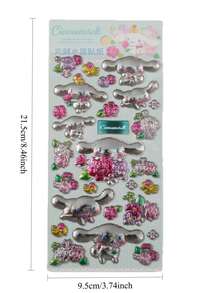 三丽鸥可爱卡通水晶贴纸 黑瞳旋律 随机款式手册装饰DIY贴纸 - 彩色 - 查看 2