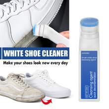 JAYSUING White Shoe Cleaner,Strong Clean Stains, Fast Clearing & Whitening, Refreshed, Polish, Remove Yellow, Efficient, No Pungent Odor, Fading - Blanco - Ver 10
