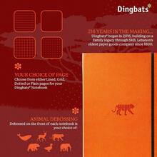 Dingbats* Wildlife A4+ Orange Tiger Notebook - Squared - Cuadrado - Ver 2