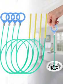 1PC Drain Unclogging Tools, Drain Cleaner Hair Unclogging, Sink Unclogging, Drain Hair Remover, Sink Unclogging, Drain Hair Remover, Pipe Unclogging, Drain Cleaning Stick, Snake Drain Cleaner, Hair Unclogging Tools, Kitchen Sink And Bathtub, Sink Unclogging, Hair Drain, Toilet Sewer Pipe Drain Cleaning Tools For Shower, Kitchen Sink, Bathtub, Bathroom, Bathroom Accessories - Multicolor - View 10