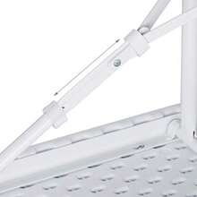 Relaxdays Panchina Pieghevole Set Da 2 Panche Da Birreria Terrazza E Giardino Plastica HLP 42 X 100 X 25 Cm Bianco