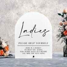 2pcs Clear Acrylic Wedding Signs For Ceremony And Reception, 5x7 Inch Modern Wedding Signage, Guest Book Sign, Cards And Gifts Sign For Wedding, Wedding Reception Signs With Holder,Wedding Decor,Home Decor ,Room Decor Party Favors Bride Birthday Graduation Birthday Decorations Party Decorations Bachelorette - Multicolor - View 9