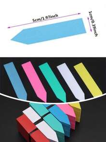 100 piezas/paquete Etiquetas de plantas reutilizables y resistentes al agua de plástico, herramientas de decoración de etiquetas de jardín