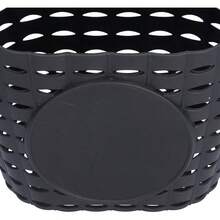 Cesta de Bicicleta para Niños, Cesta de Compras de Plástico para Cochecito de Bicicleta Al Aire Libre para Niños, Cesta Colgante de Plástico Grueso para Regalos de Navidad (Rosa) - Negro - Ver 8