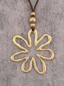 金黃色不規則鏤空花