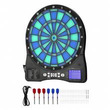 Electronic Dart Board, LED-Illuminated Target Dartboard With 48 Games & 500+ Variations, Includes 6 Dart Shafts With Flights & 50 Soft Tips, Cricket Scoring LCD Screen - Supports Up To 8 Players - 13.5-inch Illuminated Target - View 8