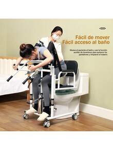 Silla Con Elevador Y Mesa Dispositivo De Transferencia - Negro - Ver 6