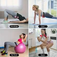 Weight Bearing Fitness Dumbbell Exercise Belt, Hip Thrust Belt - Black - View 5