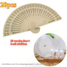 Quạt gỗ cưới nơ 30/20/10/1 cái, Quạt gỗ kèm bao bì/ruy băng Organza, Trang trí đám cưới, Trang trí mùa thu, Quạt gỗ cưới chạm khắc theo yêu cầu, Quạt gỗ gấp thanh lịch, Làm quà tặng đám cưới, Quà tặng tiệc cưới, Quà tặng khách, Tiệc chia tay cuộc sống độc thân, Hoàn hảo cho đám cưới, Tiệc chia tay cuộc sống độc thân, Sinh nhật và Trang trí nhà cửa - Nhiều màu - Xem 17