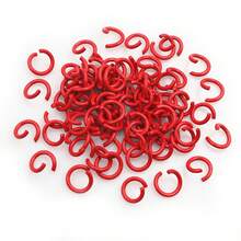 200 piezas de 6/8/10 mm Anillos abiertos de metal de colores para cadenas de collares, anillos divididos, accesorios de joyería DIY, suministros - Anillos de salto - Ver 9