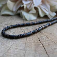 [Men's Coconut Necklace] One Day Men's Coconut Shell Beaded Necklace - Bohemian Retro  Choker - Nhiều màu - Vòng cổ - Xem 5