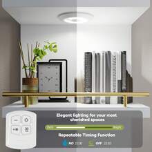 8/6  Tier Wall Shelf Unit Floating Shelves With LED Light/Anti-Slip Rails, Display Floating Shelves For Bedroom, Living Room,Bathroom - White - View 6