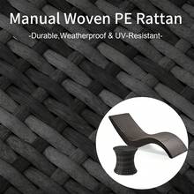 SANAE Adult Outdoor Leisure Beach Chair (Black): Waterproof Material + No Assembly Required, Also Serves As A Recliner For Pool/Balcony/Terrace/Lawn - màu đen - Xem 3