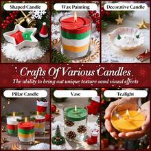 Snow Pearl Candles With Wicks – Sand Candle, Pearlescent Candle With Wicks, Wax, Refillable For Making, Weddings, Parties - Multicolor - View 7
