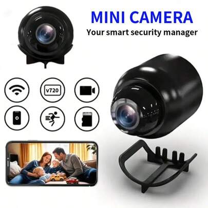1 pieza/2 piezas Cámara espía inalámbrica oculta y mini, cámara WiFi HD 1080P, compatible con detección de movimiento y control de aplicación, adecuada para monitoreo/grabación de mascotas/hogar, aplicación policial/forense (batería no incluida)
